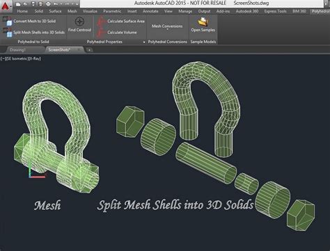 To Convert a Mesh Object to a 3D Solid .